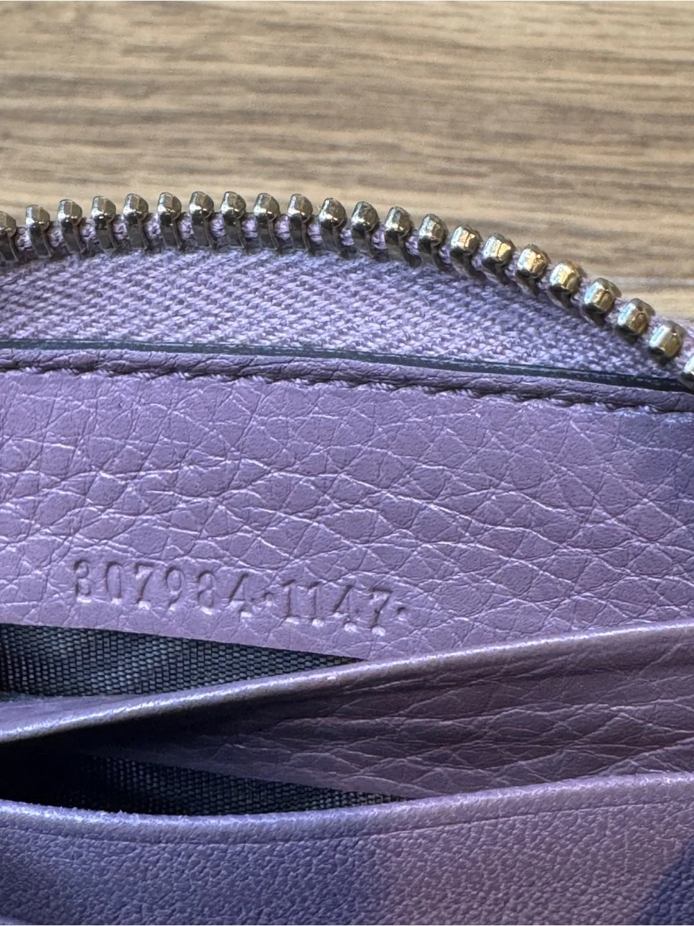 Gucci Leather Bamboo Tassel Zip Around Long Wallet Cert Of Auth Incl Rare Purple - Picture 12 of 15